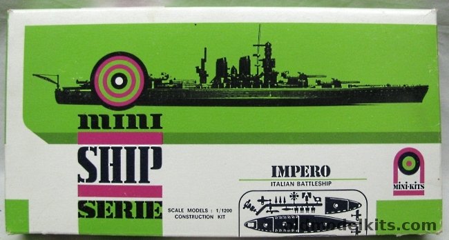 Mini-Kits 1/1200 Impero Battleship plastic model kit